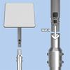 Mast Reducer Joint Socket for Second Generation Satellite Dish, Pipe Adapter Easy Installation Secure Antenna Mounting