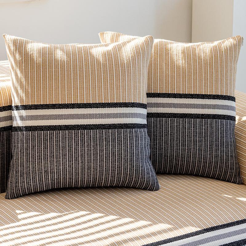 Cotton and Linen Modern Simple Sofa Cushion Sofa Towel Cover Cloth Cover All-inclusive Non-slip All-season Universal Seat Cushion Thickened