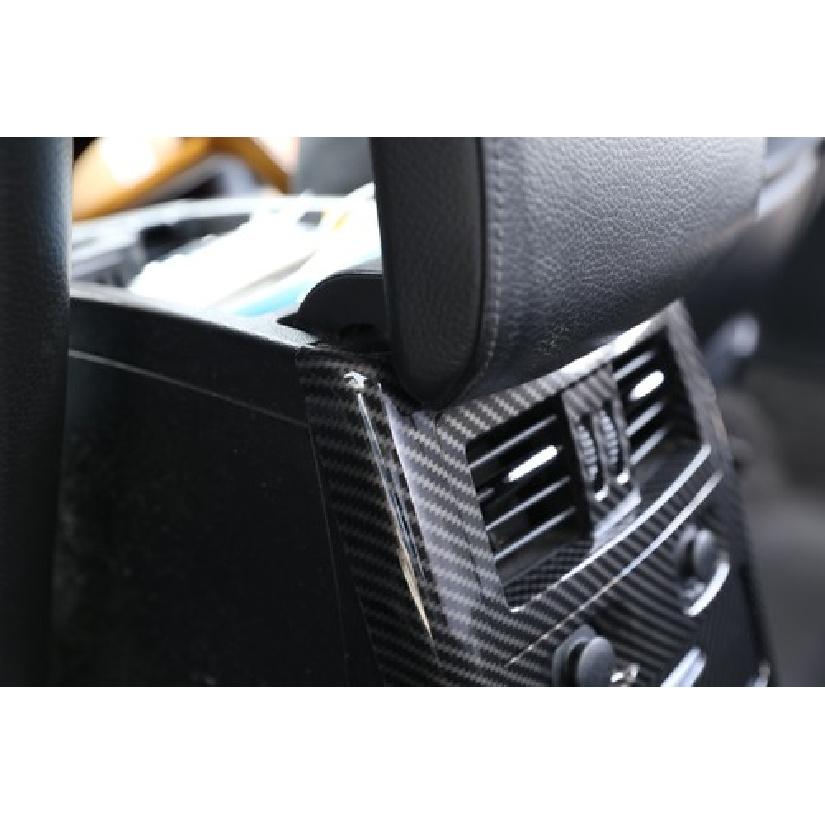 Rear Center Air Vent Cover ABS Carbon Trim Part Kit For BMW 3 Series E90 2005-12