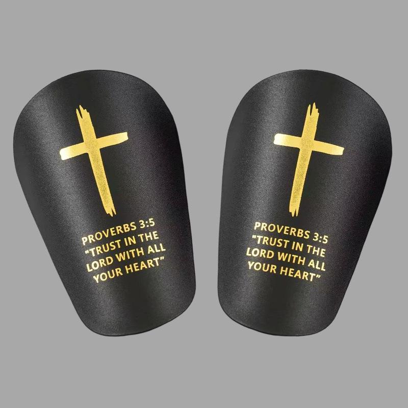 

Cross Gold Football Shin Guards for Adults & Kids - Insert Type Protective Gear