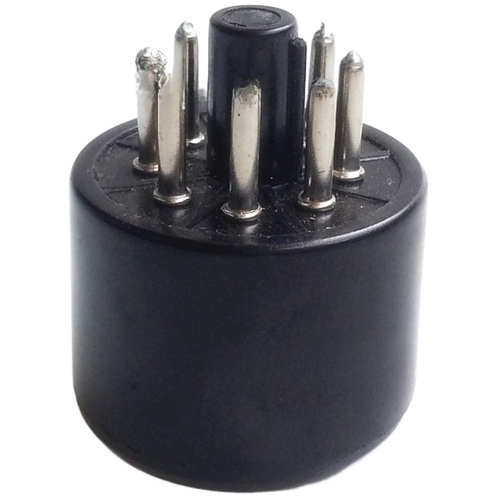 

1pc For TS-8 Tube Socket 8 Pin Electrical Sockets Black Connectors For Audio Systems Accessories Easy Installation