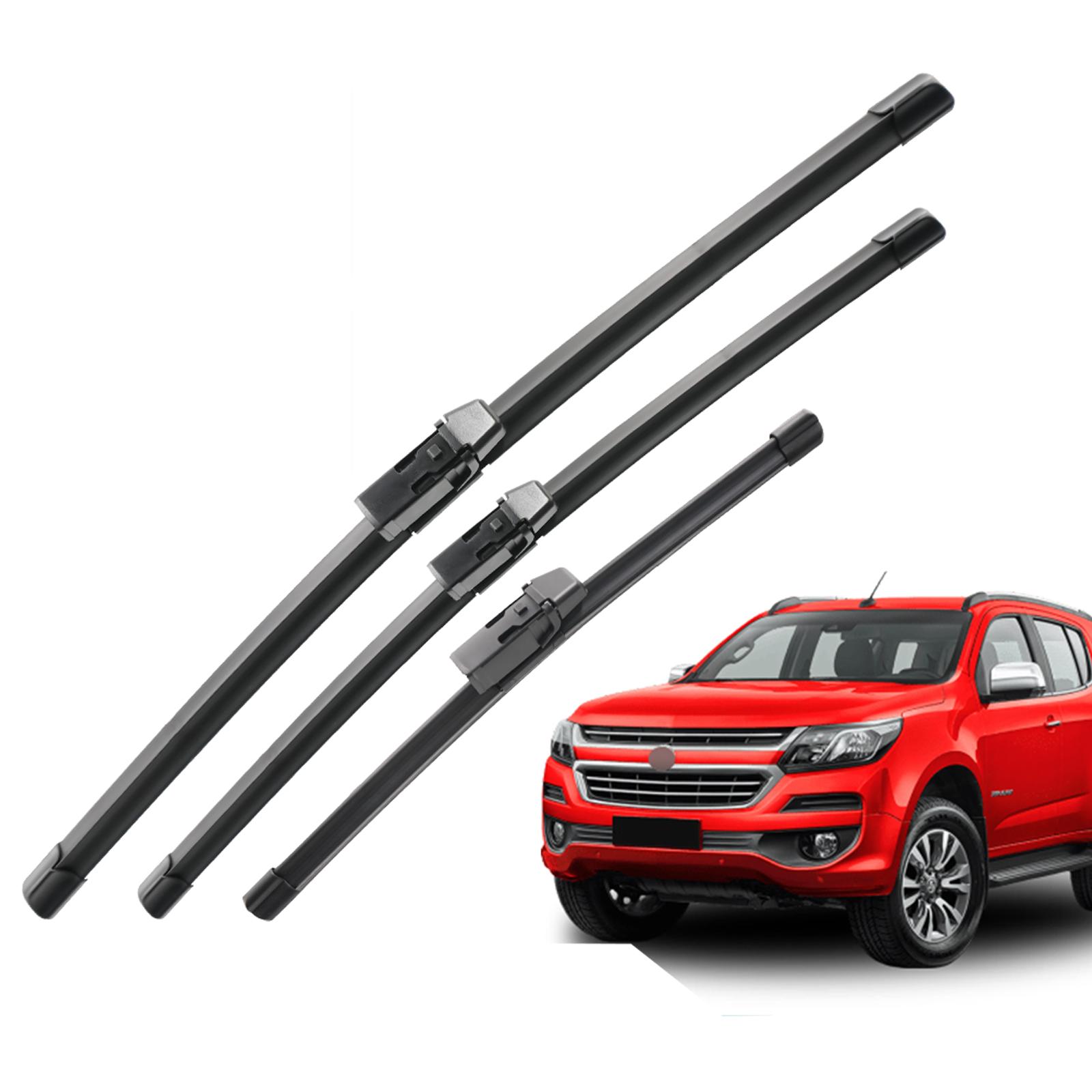 

For Holden Trailblazer RG 2016-2020 2017 2018 2019 Wiper Front&Rear Wiper Blades Windshield Windscreen Window Brushes 22 18 11 Q25-22,Q25-18,YBO-11 чёрный
