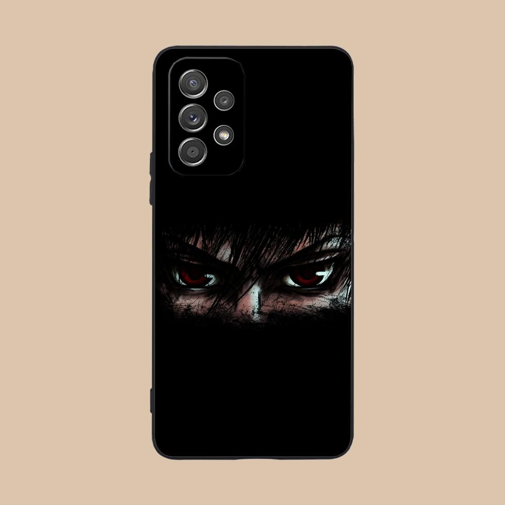 Anime Eyes Phone Case for Samsung Galaxy A56 55 54 53 52 51 36 35 34 23 16 15 5G Soft TPU Shockproof Cover