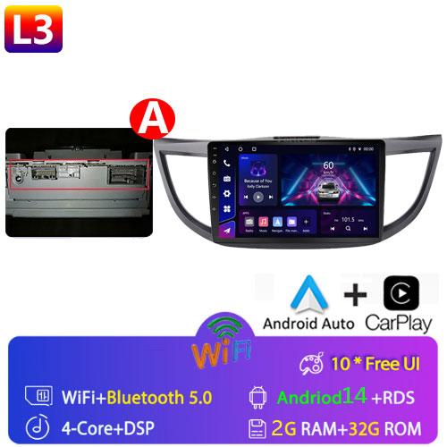 Android 14 For Honda CR-V CRV 2012 - 2015 GPS Carplay Auto Car Radio Multimedia Video Player Stereo WIFI 4G BT RDS 7862S