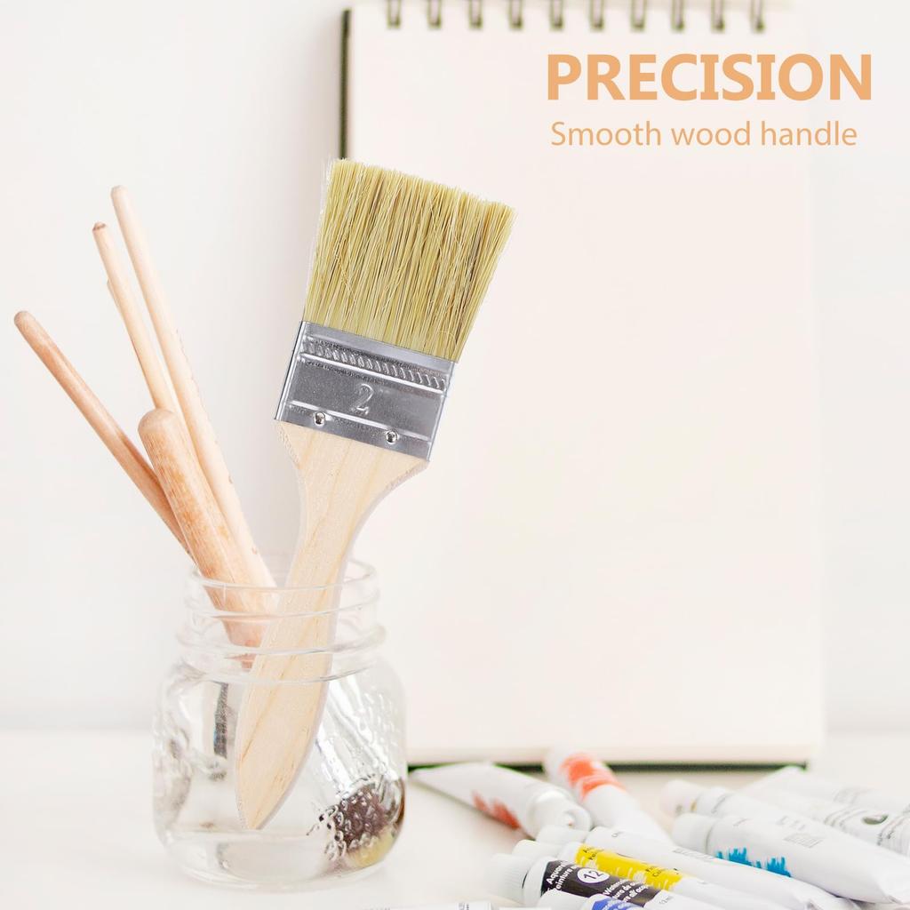 NUOLUX Paint Thin Handle Set for Furniture and Woodwork Lustre for and DIY Brushes Iron Brushes, Design, 23-Piece Painting, Compatible, Water-Based