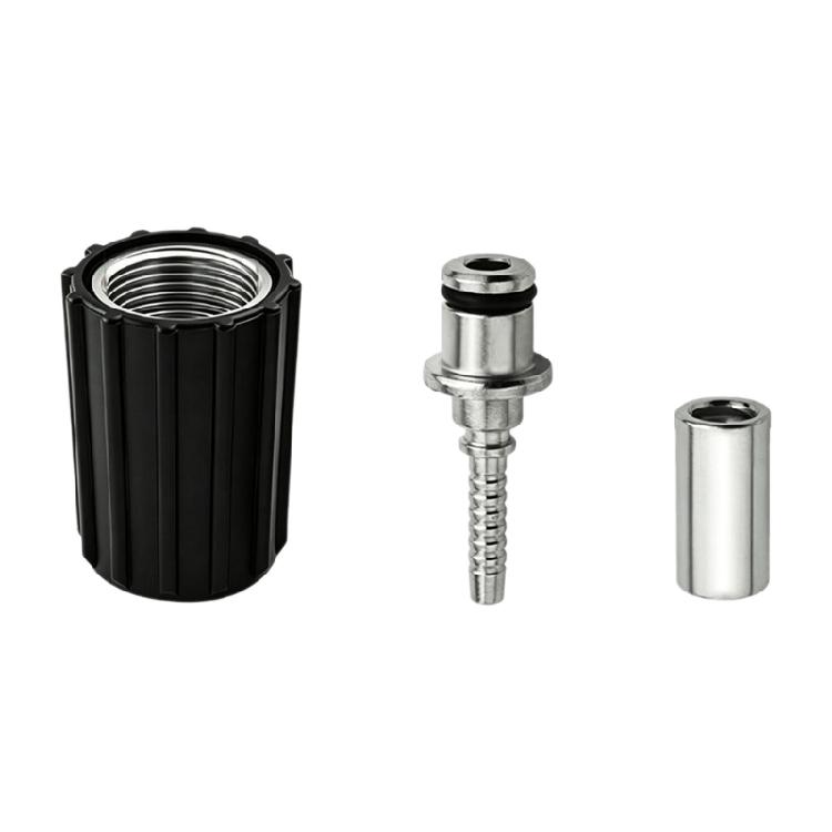 Hand Tighten Pressure Washer Hose Adapter Connector Set M22 x 1.5 Female 3 Piece Metal Fitting for Outlet Connection Tasks
