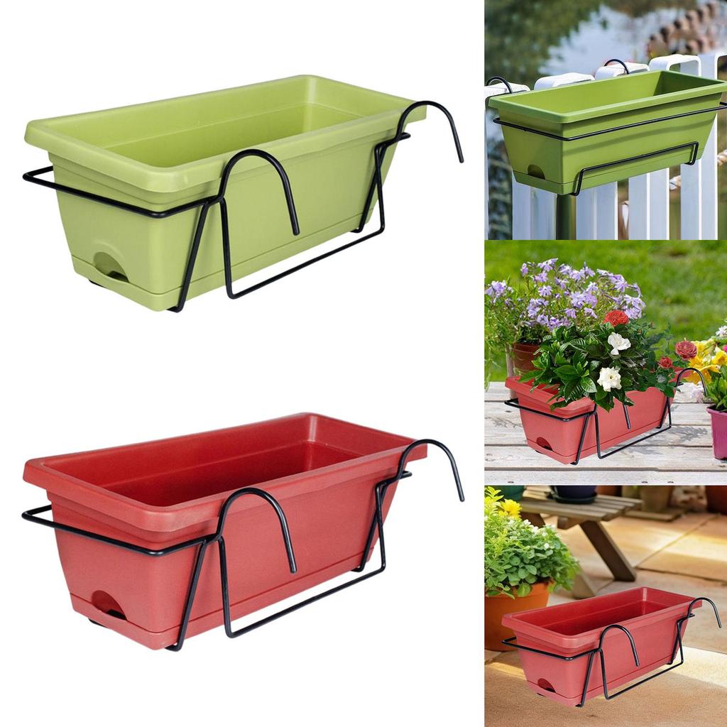 Balcony Railing Planter Plant Pot Plant Basket for Patio Porch Farmhouse