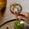 2Pcs Vintage  Glass Tall Cups INS Famous Champagne Glass Home High Aesthetic Drinking Glass Restaurant Red Wine Cup