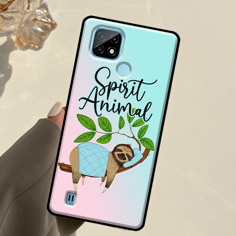 Sloth For Realme 14 Pro Plus 10 11 12 13 GT 6 6T 5 GT7 Pro C61 C55 C53 C51 C21Y C25S C67 C75 Case