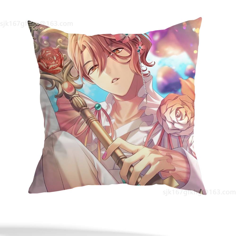 Game O-Obey Me Pillow Case Sofa Living Room Bedroom Headboard Backrest Cushion Square Cushion Nap Time