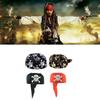 Hot Girls Skull Print Bandana Pirate Kerchief with Lovely Skull Print Turban Halloween Head Wrap Lovely Hair Kerchief