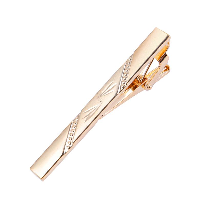 Gift Box Men'S Gold Tie Clip Business Dress Simple Men'S And Women'S Pins Korean Version Security Tie Clip