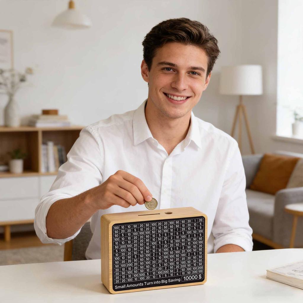 Savings Bank, Bank For Adults And Children, Savings Goals And Savings Objectives, Coin Bank For Boys And Girls, No Installation Required, 8ml