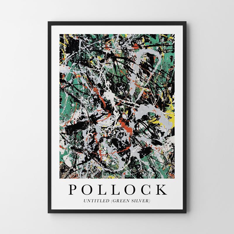 Plakat Jackson Pollock abstrakcja green