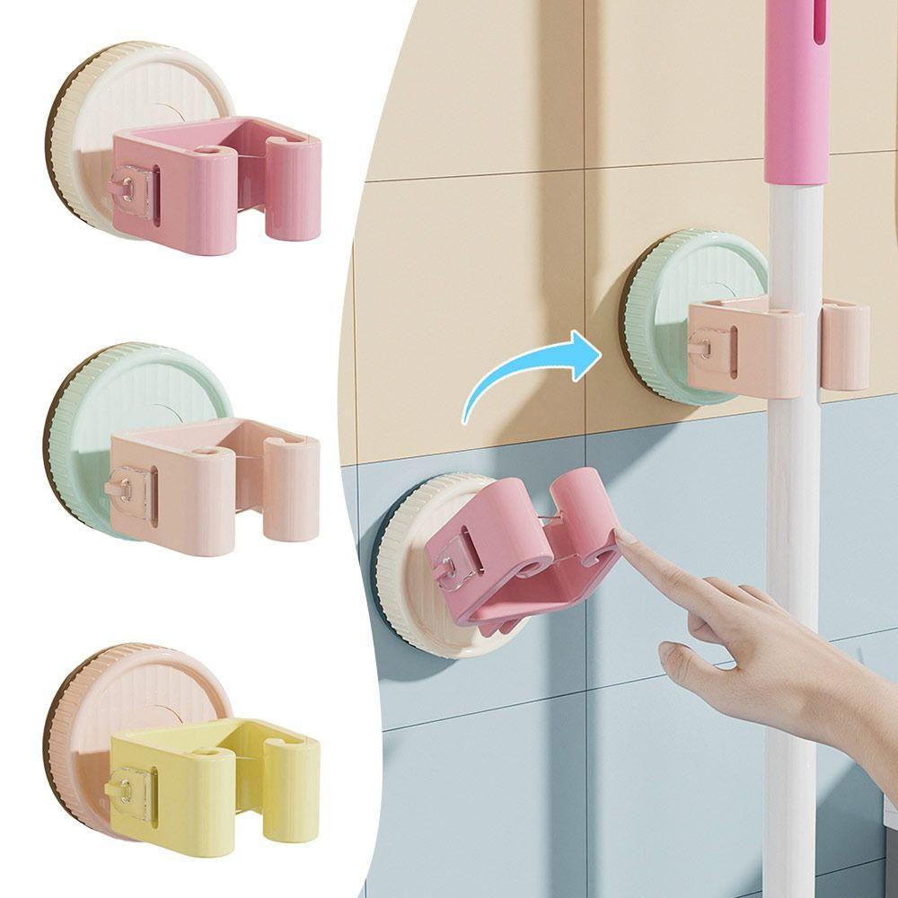 No-drill Mop Clip Wall-mounted Mop Holder Gifts Storage Rack