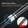 Collapsible Trekking Pole Walking Stick 5 Sections Ultra-light Telescopic Aluminum Alloy Outdoor Hiking Stick