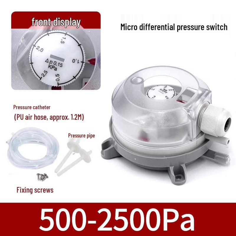 Micro Differential Pressure Sensor for Air Ventilation and Gas Flow Monitoring