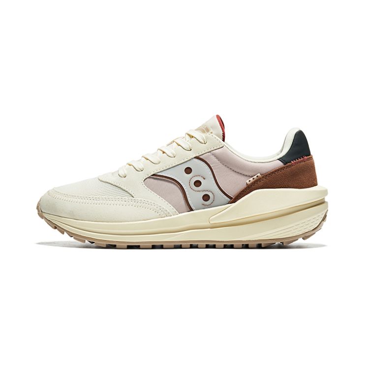 Saucony Jazz Renew Retro Comfortable Mesh Nylon Slip Resistant Durable Low Top Casual Running Shoes Unisex sneaker Beige Brown S79040-8