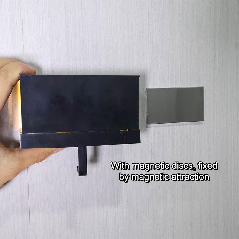 Bilgarage Nyckelhållare Med Öppningsbar Dörr Väggmontering Med LED Racerbilsnyckelhållare För Entréhall Hemmakontor