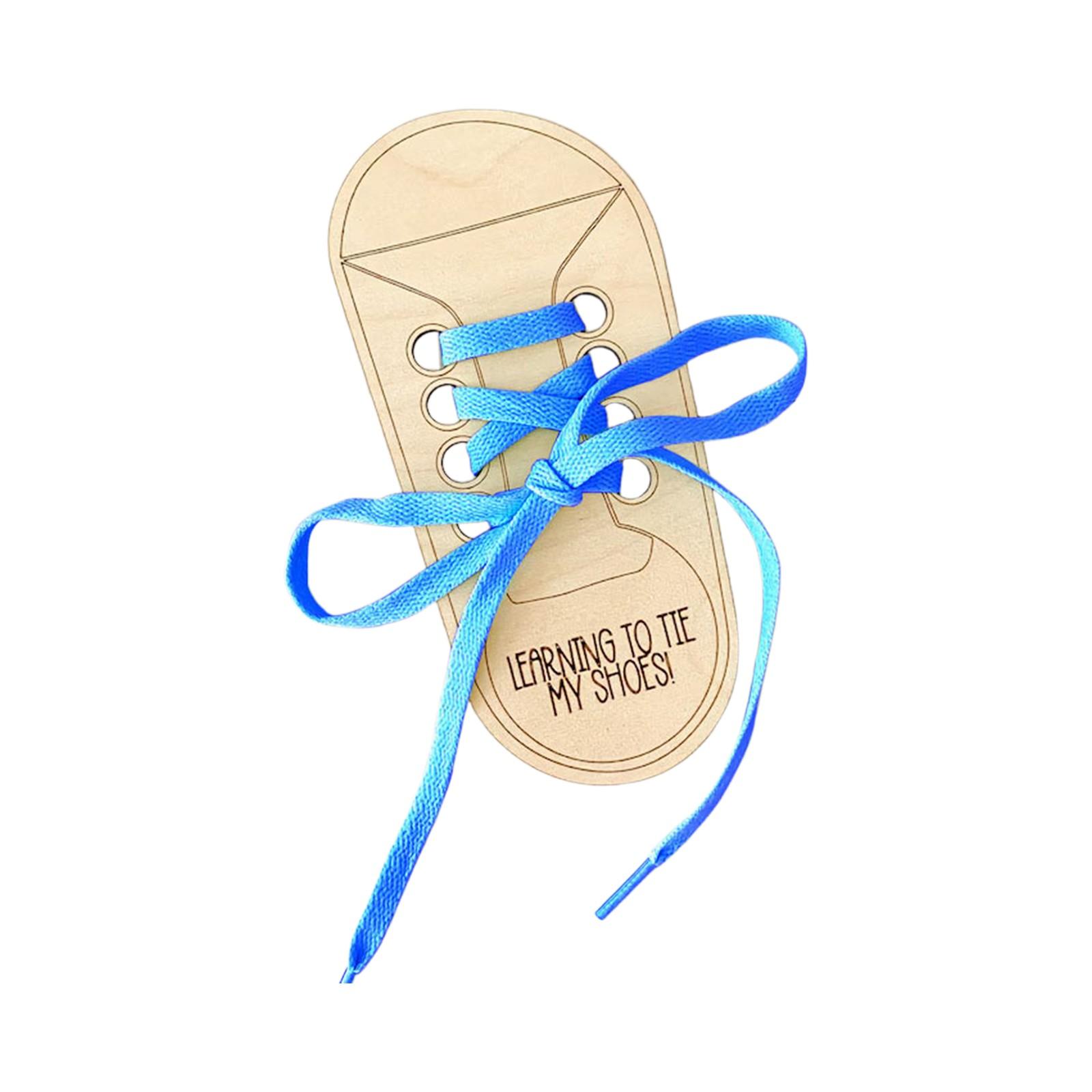 

Шнурки для творческого обучения, Детские мероприятия, Веселые шнурки, Инструменты для обучения, Деревянные шнурки, Головоломки One Size синий