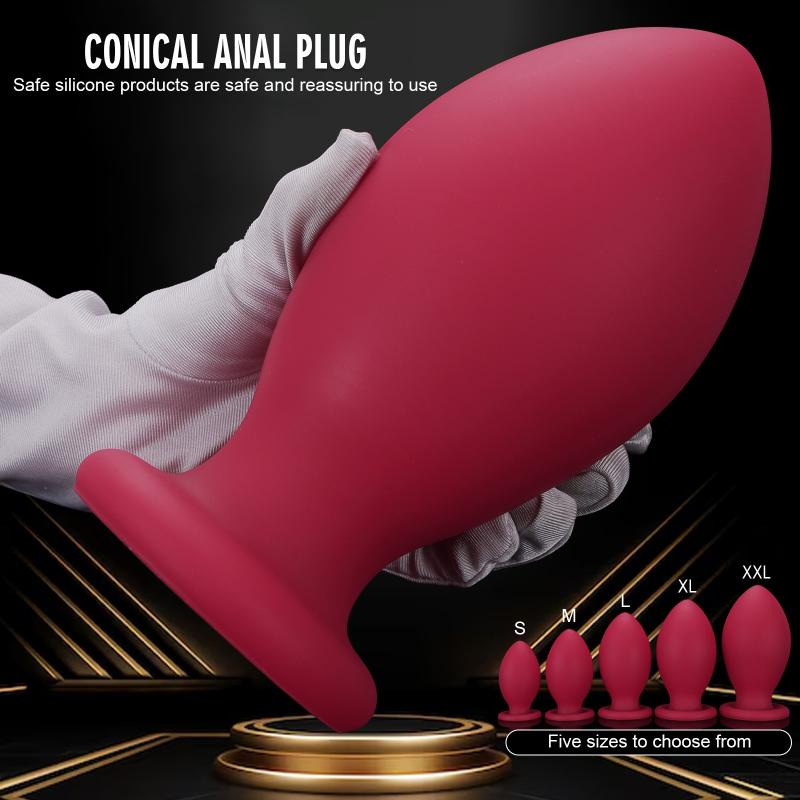 Dragon Egg Anal Plug Huge Anal Plug Smooth Silicone Butt Plug Prostate Sex Toy For Women/Men Dilatador Anal Beads S,M,L,Xl,Xxl