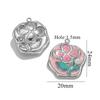 2 Pcs 304 Stainless Steel Charms Enamel Lotus Flowers Starfish Birds Sun Pendants For Diy Necklace Bracelet Jewelry Making