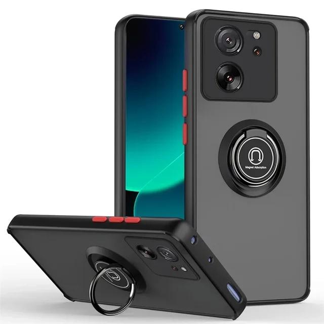 Husă Mată cu Inel Magnetic Pentru Xiaomi Mi 13T 12T 11T 13 12 12X 12S 9T 10T 10 Pro 14 11 Ultra Lite 5G Ne Husă Funda Rezistentă la Șocuri