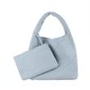 Woven Tote Bag Women Leather Large Capacity Composite Single Shoulder Bags Handmade
