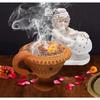 Pure Source India Natural Clay Desi Handmade Dhoop Loban Dani/Dhuni Burner Holder/Pot
