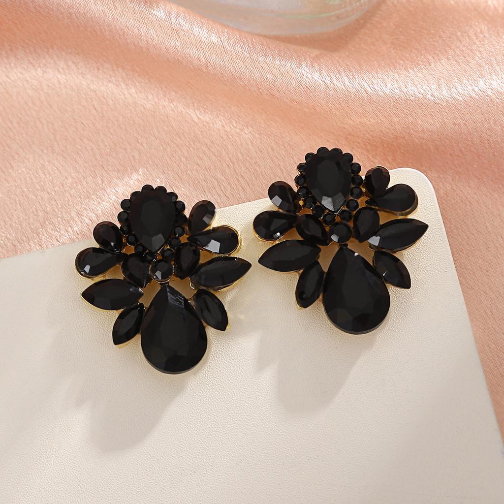 Water Drop Crystal Earrings For Women Luxury Fashion Dangle Jewelry Gift