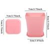 12/24pcs Colorful Square Flower Pot with Tray Flower Beds Garden Nurseries Plastic Flowerpot for Office Indoor Outdoor Decor XJM