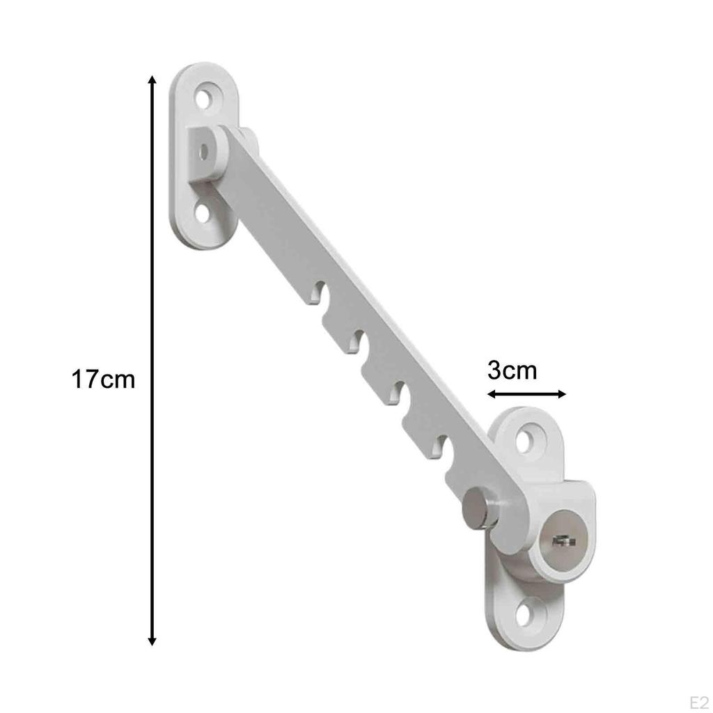 Window Lock Opening Restrictor Hardware Metal Easy To Install Limiter Adjustable for Drawers