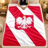 Flannel BlanketPoland Warm Soft Throw Blanket for Indoor Sofa Bed Living Room Use