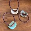 Korean Style Autumn/Winter Elegant Milk Tea Hair Tie - Traceless Acetate Rubber Band Ponytail Holder