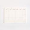 Simple Little Fresh Can Tear Month Plan This Work Week Schedule Notepad Student Office Learning Memo