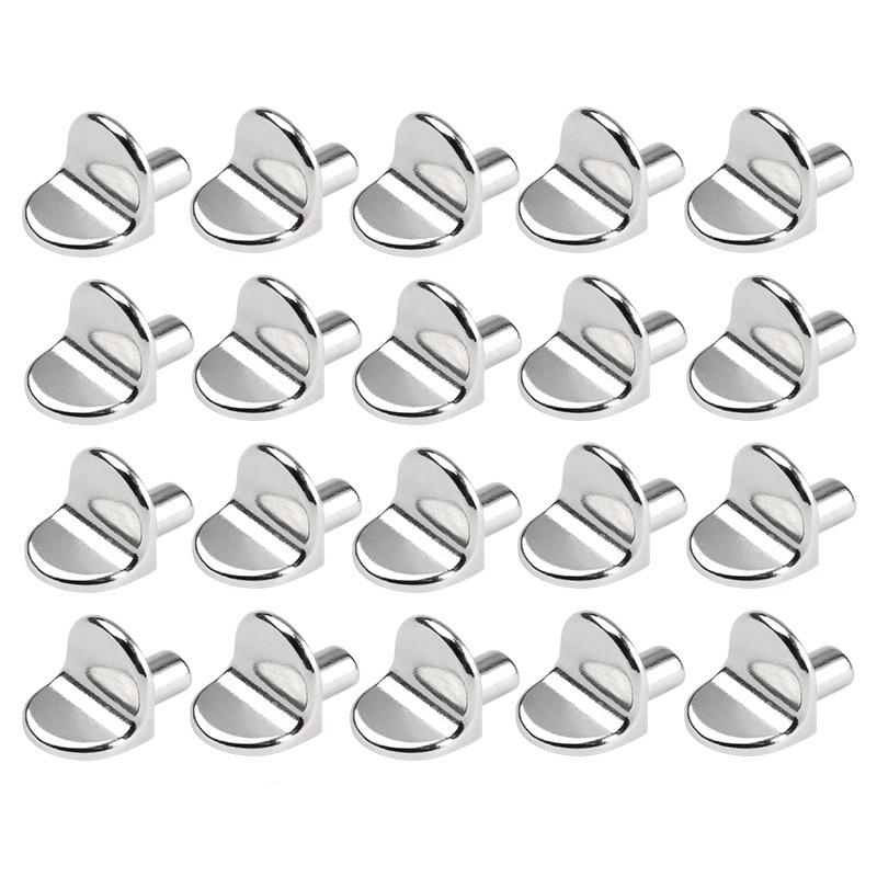 

20Pcs Zinc Alloy Cabinet Adjustable L-Shaped Shelf Supports Furniture Bracket Holder 20Pcs срібний