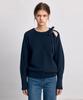 AVA MOLLI Cut Out Ribbon Detail Kn (Navy)