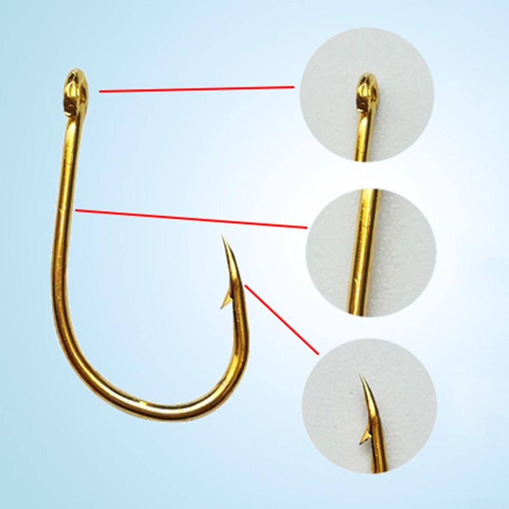 Ostrý rybářský háček Silný 10 různých velikostí 100 ks