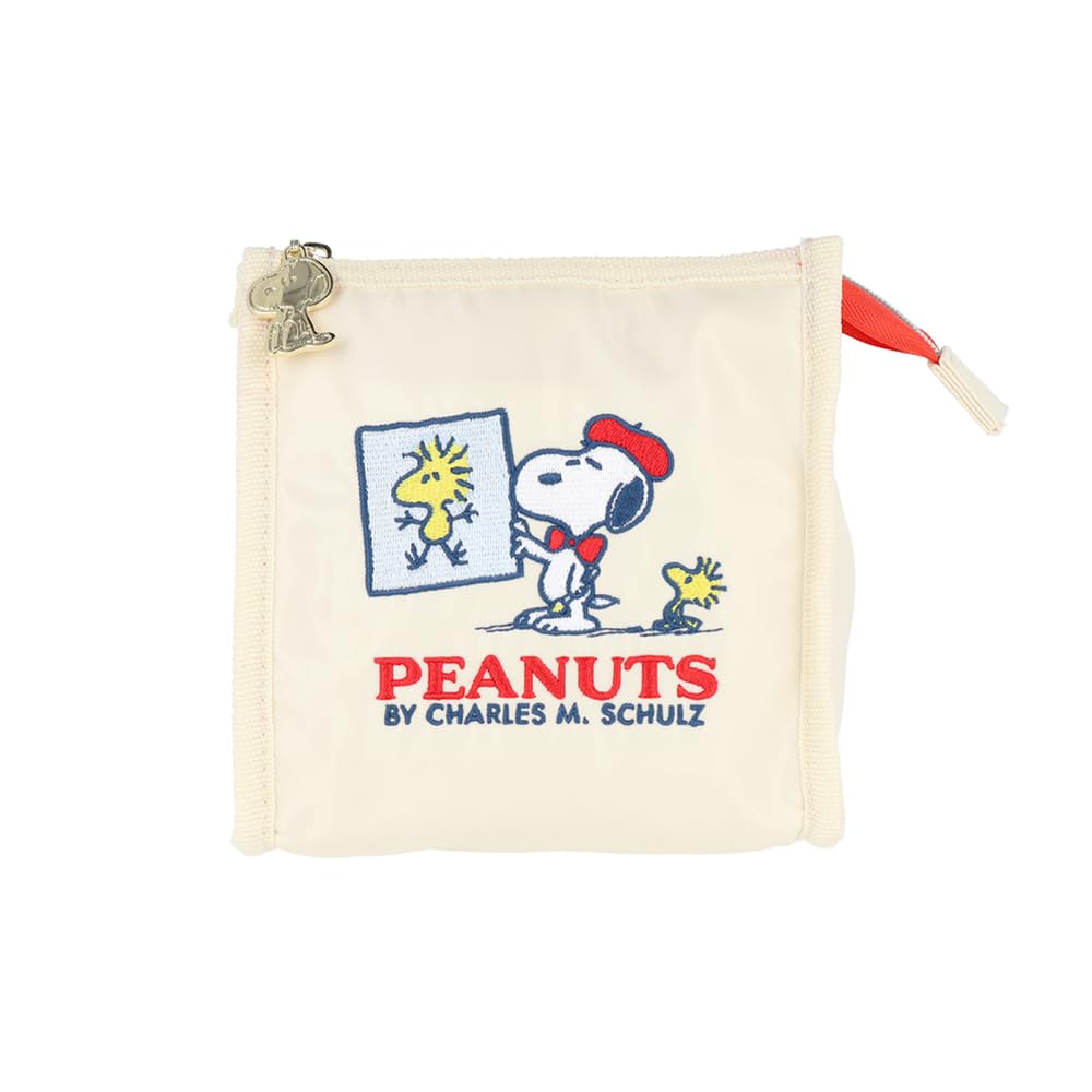Stationery Snoopy Freestanding Bon S2332558 Sun-Star Pouch, Voyage!, Ivory,