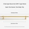 French Light Luxury Gold Brass Drawer Pull Handle
