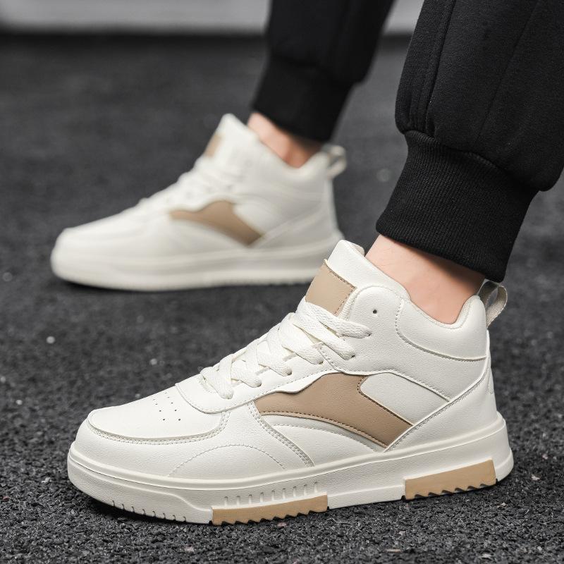 Spring new breathable mid-top shoes student versatile platform sports shoes casual board shoes cold sticky shoes