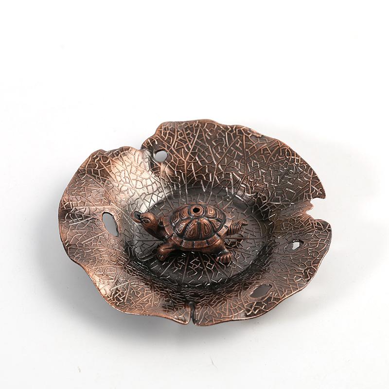 Vintage Incense Plate, Thread Incense Plate, Lotus Leaf Incense Plate, Tea Ceremony, Indoor Aromatherapy Stove, Home Decoration