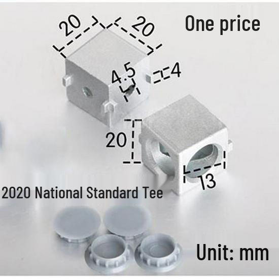 Standard Euro 3030/4040 Aluminiowy Trójstronny Złącze Kątowe Prawidłowe do Profili Przemysłowych
