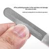 Stainless Steel Diamond Grit Nail File Hypoallergenic Durable Manicure Tool for Natural Acrylic Gel Nails Grooming