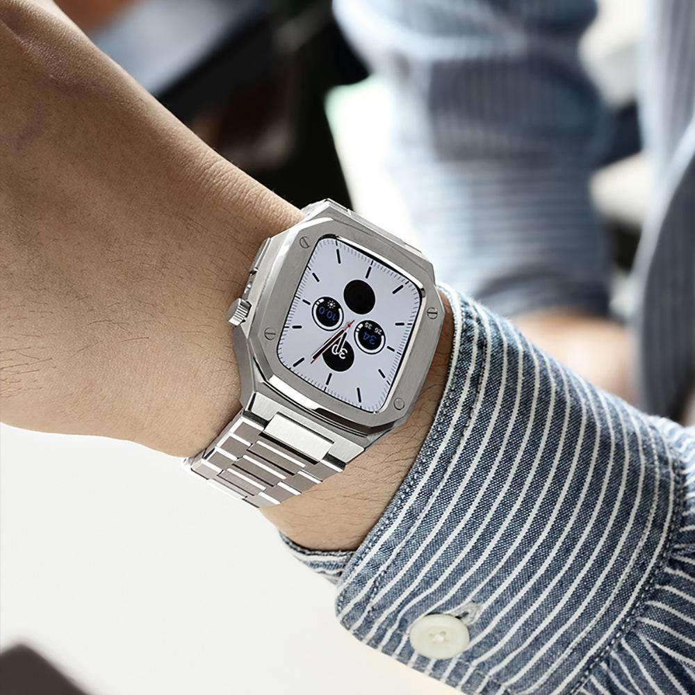 Compatible Audemars Piguet Mod Kit for Apple Watch S9 Case with 41/44/45mm iWatch S7/8/9 Protection