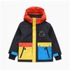 Stella Mccartney Tt2p20 Z0432 999 Color Block Round Logo Hooded Ski Kids Jacket