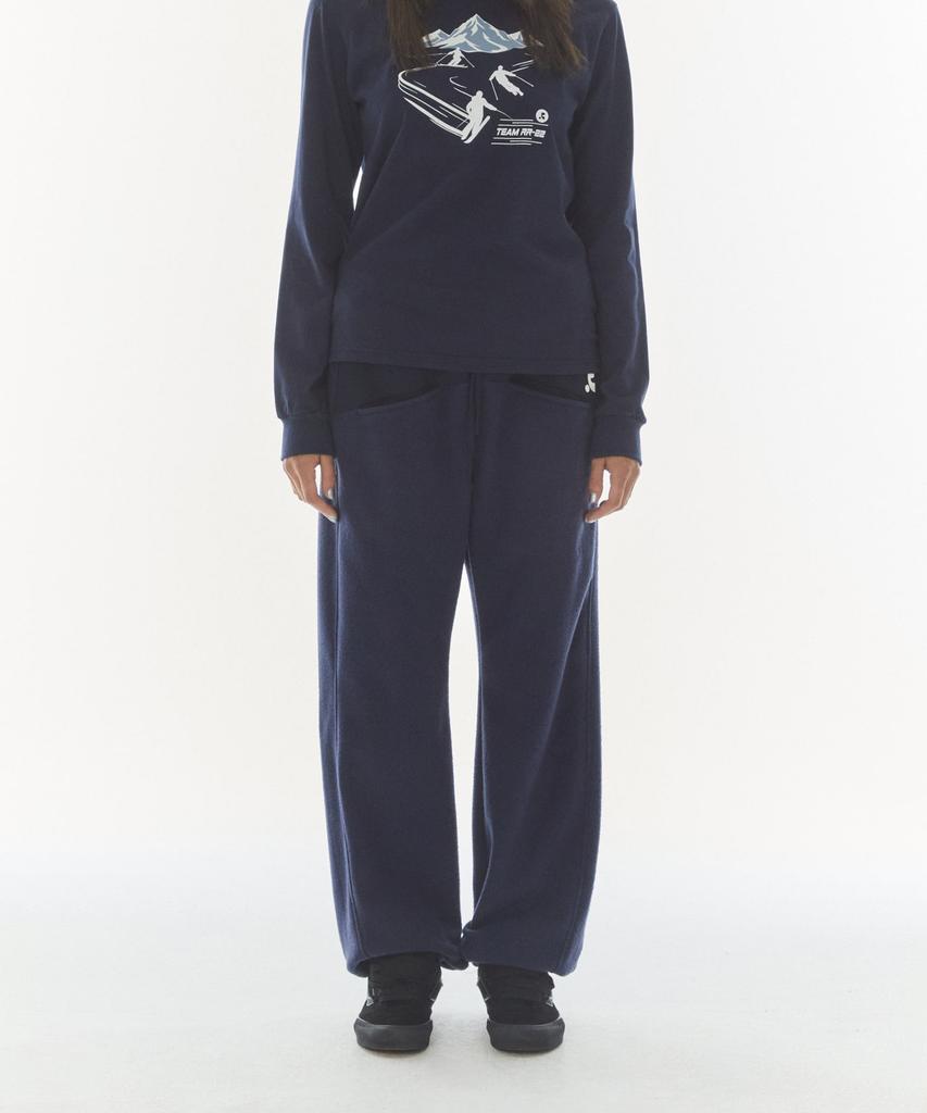REST&RECREATION Coloration Fleece Jogger Pants - Navy