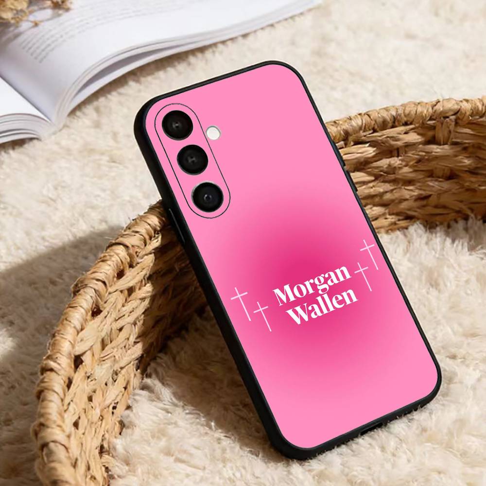 M-Morgan Wallen S-Singer Phone Case For Samsung Galaxy A13,21s,22,31,32,52,53,71,72,73,Soft Black Cover Samsung a30 a20