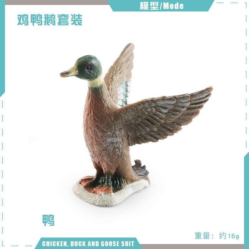 Detailed Pvc Models Of Farm Poultry Ducks Geese Roosters And Hens For Educational Play