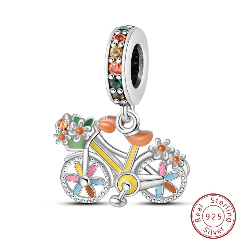 100% Copper Butterfly Fairy Dream Ocean Shell Pearl Mermaid Sea Turtle Sunflower Charms Beads Fit Qikaola Bracelets